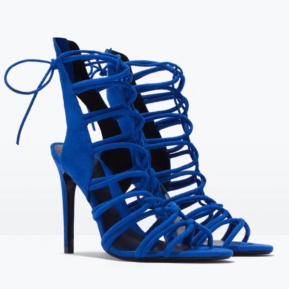 Zara Lace Up Heels - Picture 3 of 6